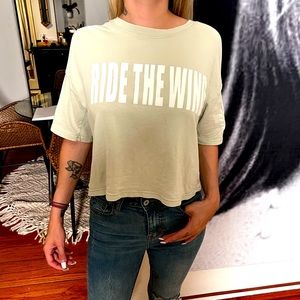 “Ride the wind” cotton oversized t-shirt